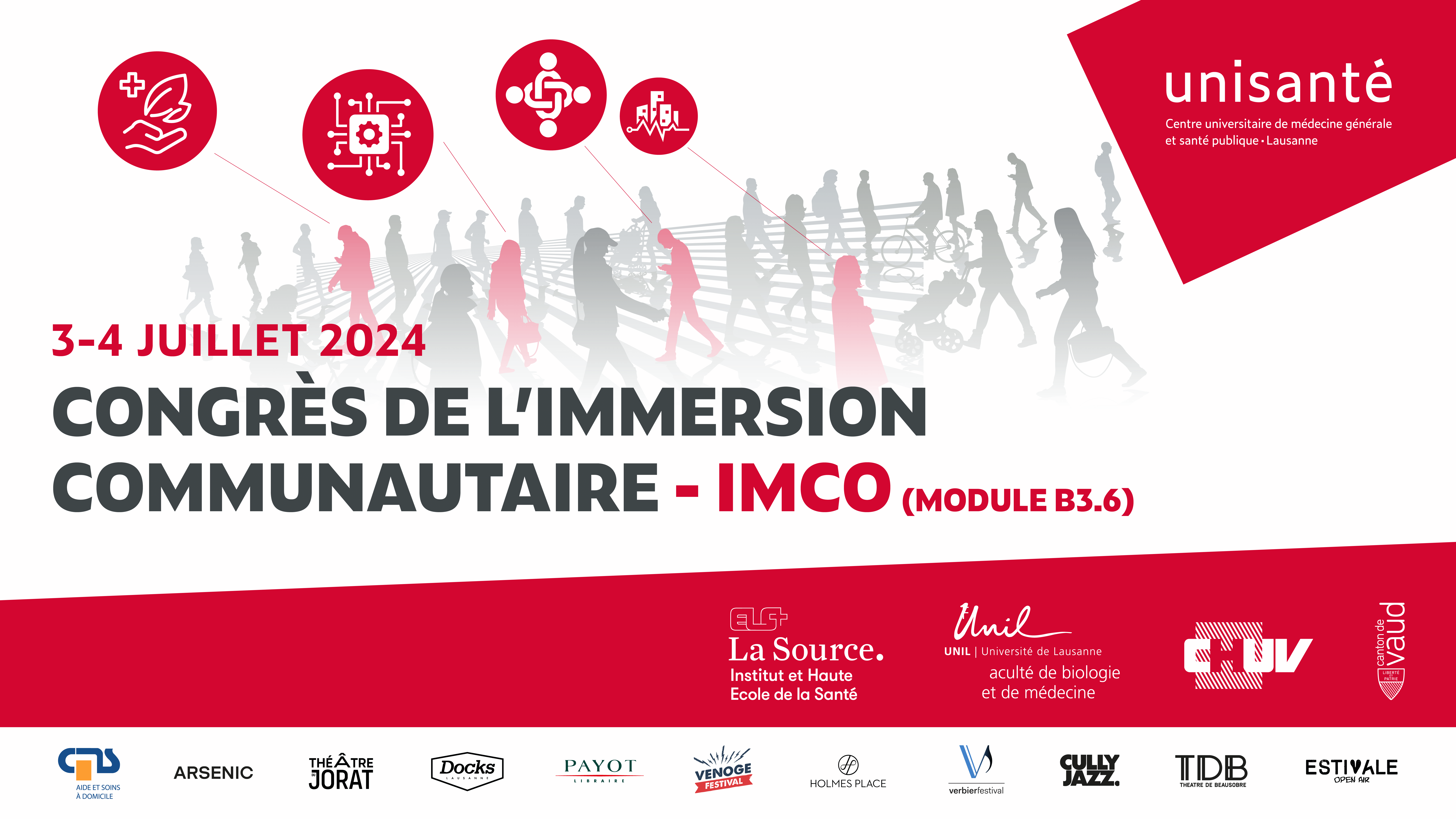 affiche pour l'édition 2024 du congrès IMCO dédié à l'immersion communautaire